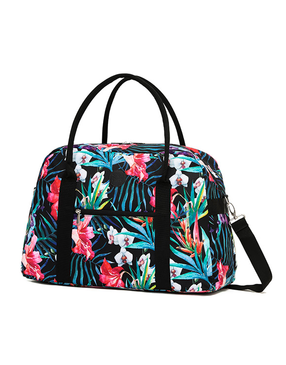 Fashion Tote, Flowers Fashion Tote, Overnight Bags - Bags Only