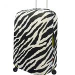 Zebra luggage cover