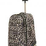 Leopard Print Trolley Backpack