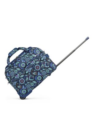 Paisley Print Wheel Bag